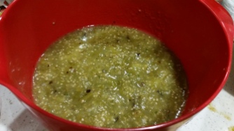 Roasted Tomatillo, Green Capsicum and Lime Salsa